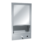 ASI 0430-9 Surface Mount All Purpose Cabinet includes Mirror, Shelves, Towel Dispenser, and Soap Dispenser