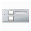 ASI 0487-L-9 Horizontal Combination Toilet Paper Holder, Waste  Disposal, and Seat Cover Dispenser image