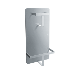 ASI 0556 Surface Mounted Bed Pan and Urinal Bottle Storage Rack, Holds 1 Bed Pan and 1 Urinal Bottle