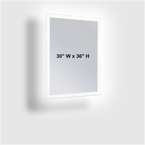 ASI 0641-3036 LED Backlight 30 x 36 Frameless Mirror