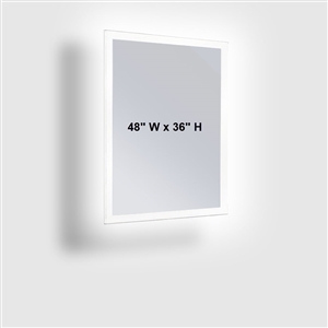 ASI 0641-4836 LED Backlight 48 x 36 Frameless Mirror