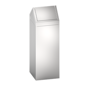 ASI 0839-T Commercial Trash Can with Dual Swing Top image
