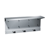 ASI 1308-4 44" Utility Shelf with Mop and Broom Holder, 4 Holders and 5 Hooks