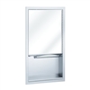 155-00 Bradley Mirror and Paper Towel Dispenser Multi Purpose Unit image