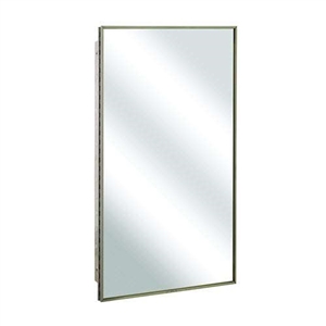 Bradley 175-10 Semi Recessed Medicine Cabinet with Mirror and Shelves