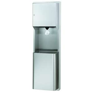 Bradley 236-000000 Combination Paper Towel Dispenser and Waste Receptacle