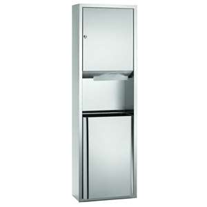 Bradley 237-000000 Combination Paper Towel Dispenser and Waste Receptacle