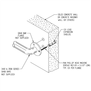 ASI 3920 Grab Bar Fasteners image