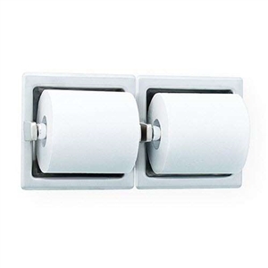 Bradley 5124 Recessed Two Roll Toilet Paper Holder