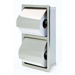 Bradley 5127 Recessed 2 Roll Toilet Paper Holder