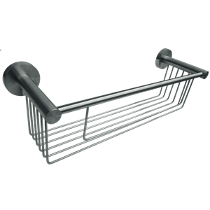 ASI 7381 4-7/16" D x 12-7/8" W Sundries Shelf Basket, Satin Finish