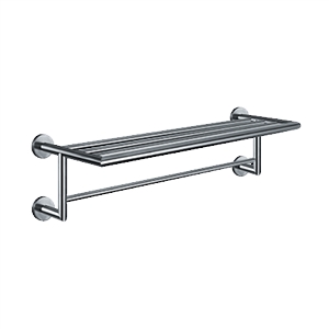 ASI 7383 23-3/4" W x 9-7/8" D Towel Shelf with Hanger Rod