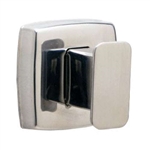 Gamco 7671 Bright Polished Stainless Steel Single Robe Hook