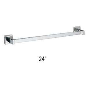 Gamco 7673 x 24" Stainless Steel Square Towel Bar