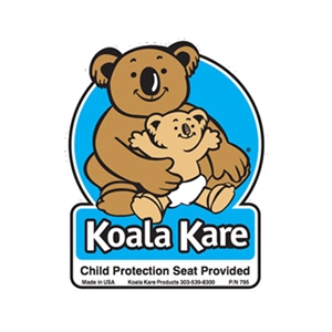 Koala Kare 795 Restroom Door Label for KB102 Child Safety Seat