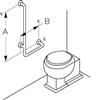 Bradley 8120-0051832 18 Inch L Shaped Grab Bar