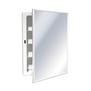 ASI 8340 Surface Mounted Medicine Cabinet with Mirror and Shelves