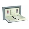 ASI 9018 Recessed Horizontal Baby Changing Station with Satin Stainless Steel Finish image