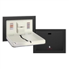 ASI 9018-41 Recessed Horizontal Baby Changing Station with Matte Black Finish image