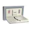 ASI 9018-9 Horizontal Baby Changing Station with Satin Stainless Steel Finish image