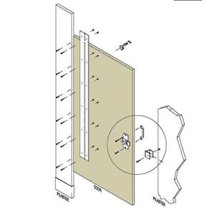 Plastic Partition Door Image