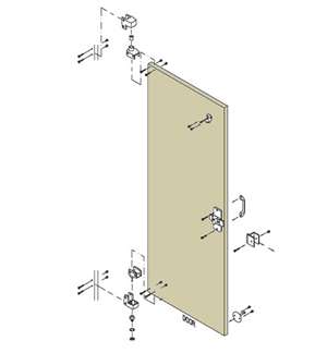Plastic Partition Door Image