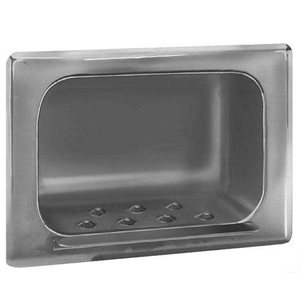 Bradley 9401-0000US Recessed Soap Dish with Mortar Lugs