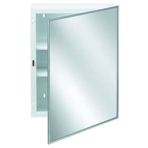Bradley 9664 Surface Mount Medicine Cabinet with Mirror and Shelves