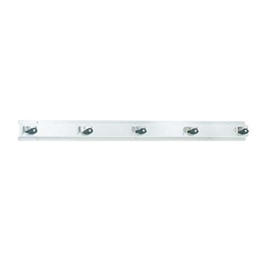 Bradley 9955 48" Mop and Broom Holder with 5 Holders