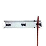 Bobrick B-223 x 24" Mop and Broom Holder with 3 Holders