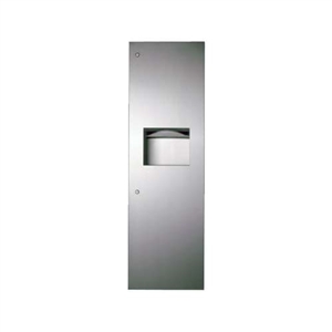 B-39003 Bobrick Paper Towel Dispenser with Trash Can image