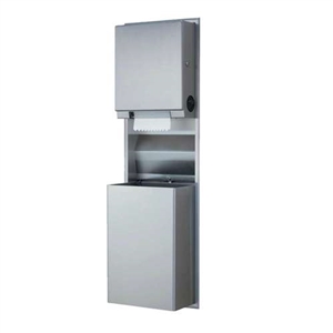 B-39617 Bobrick Paper Towel Dispenser with Trash Can image