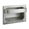 Bobrick B-4390 Recessed Soap Dish with Wall Clamp