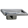 Bobrick B-6807 Surface Mount Soap Dish with Drain Holes
