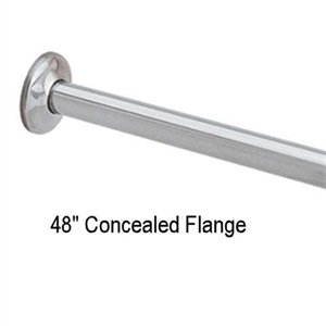 Gamco SR100C x 48" Straight Shower Rod, 1" OD