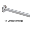 Gamco SR100C x 60" Straight Shower Rod, 1" OD