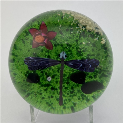 1982 Baccarat Dragonfly Paperweight