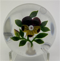 Antique Baccarat Pansy Paperweight