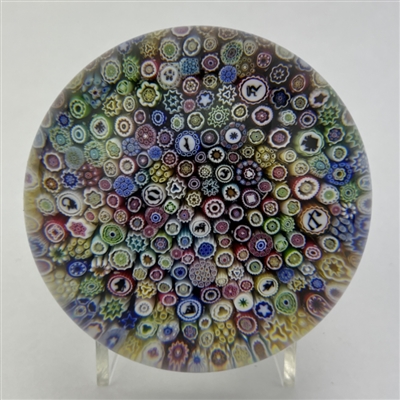 1987 Baccarat Close Packed Millefiori Paperweight