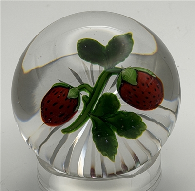 Antique Baccarat Strawberry Paperweight