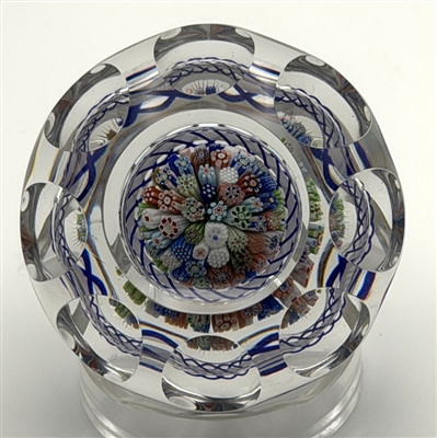 Antique Baccarat Millefiori Mushroom Paperweight