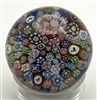 Antique Baccarat Close Pack Millefiori Paperweight 1848