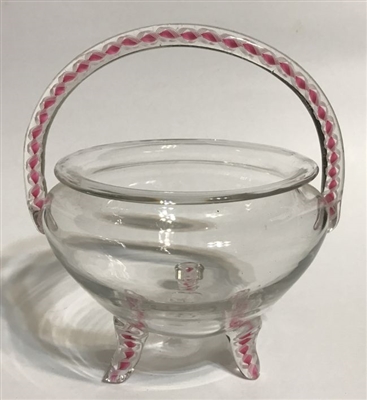 Bohemian Glass Basket