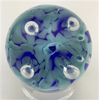 Caithness Blue Mini Moonflower Paperweight