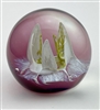 1988 Caithness Snowflame Glass Paperweight