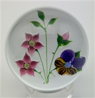 Caithness/Whitefriars Pansy Bouquet