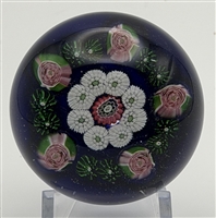 Antique Clichy Open Concentric Millefiori Paperweight