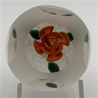 Harold Hacker Crimp Rose Paperweight