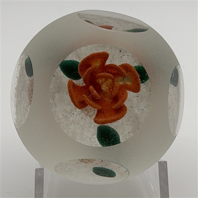 Harold Hacker Crimp Rose Paperweight