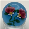 Charles Kaziiun Double Pansy Paperweight